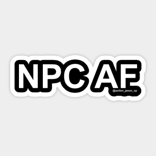 NPC AF Sticker